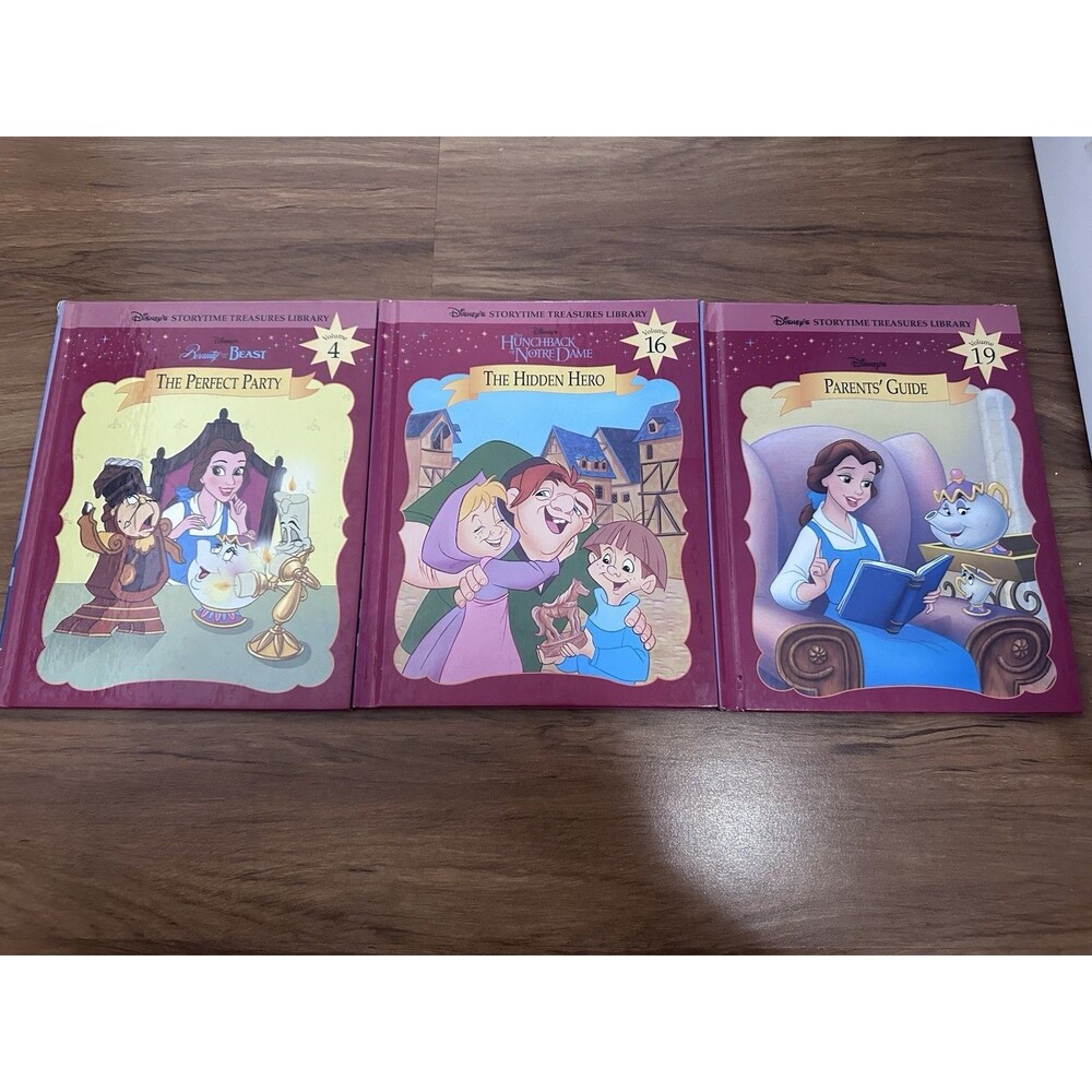 Disney StoryTime Treasures Library 4, 16, 19 Lot Disney Books Collectors Item